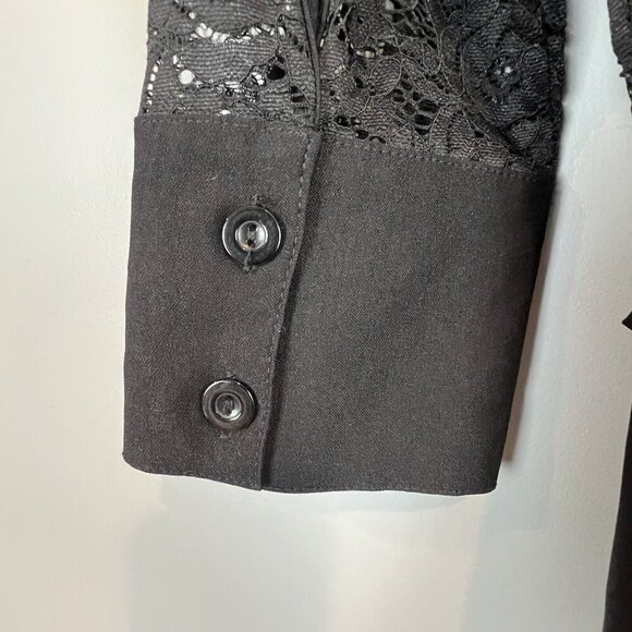 Miss May Retro Cocktail Dress Black Lace Size Medium NWT Gorgeous City - Picture 11 of 14